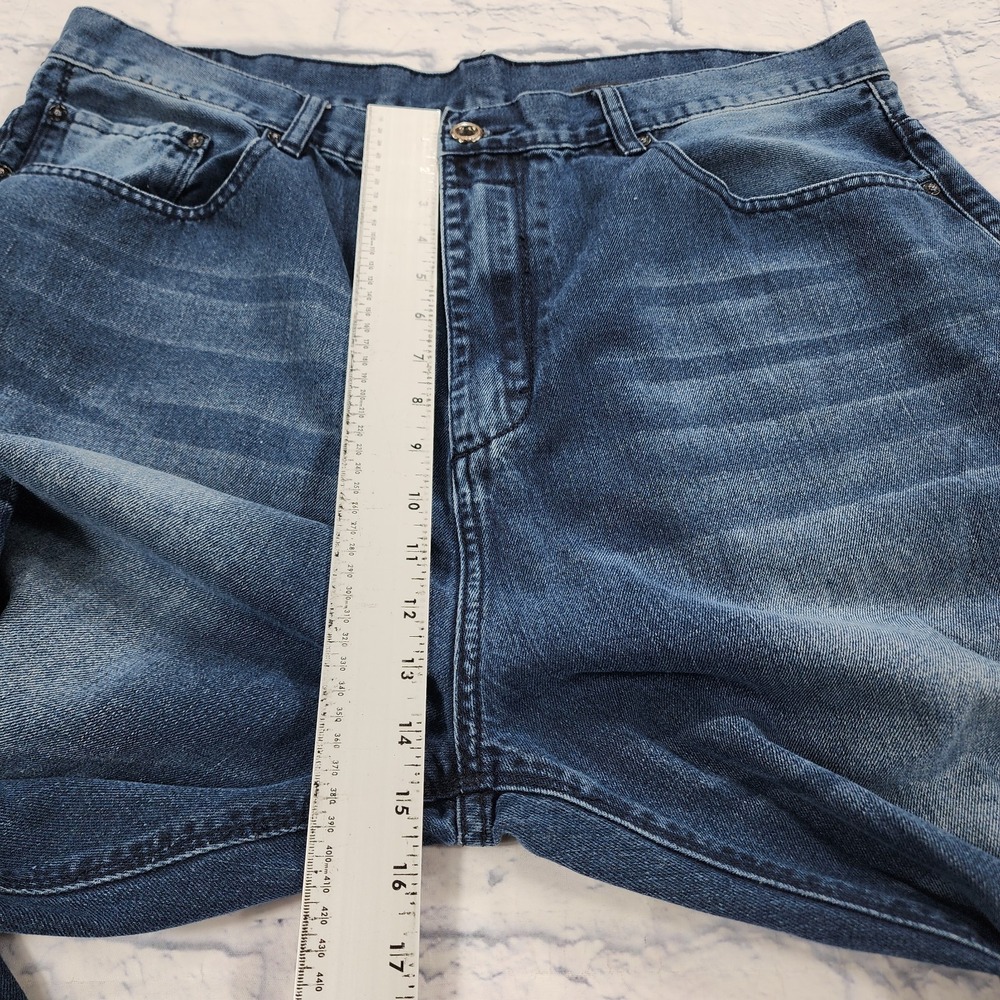 Sean John Jeans MENS 38X33 Tall Blue Baggy Wide Leg Hip Hop Skater VINTAGE Y2K - Picture 4 of 11